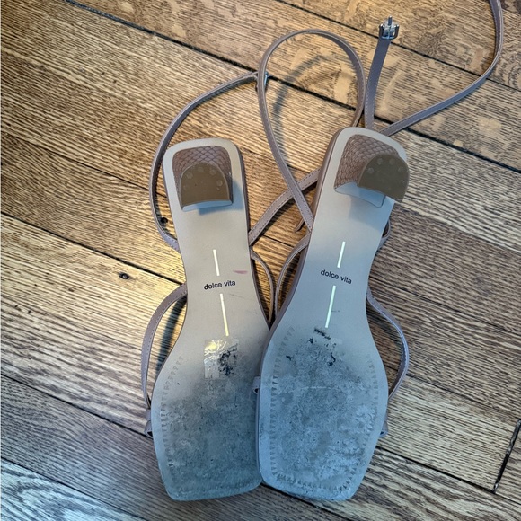 Dolce Vita Tan High Heel Strappy Heels - Picture 2 of 2